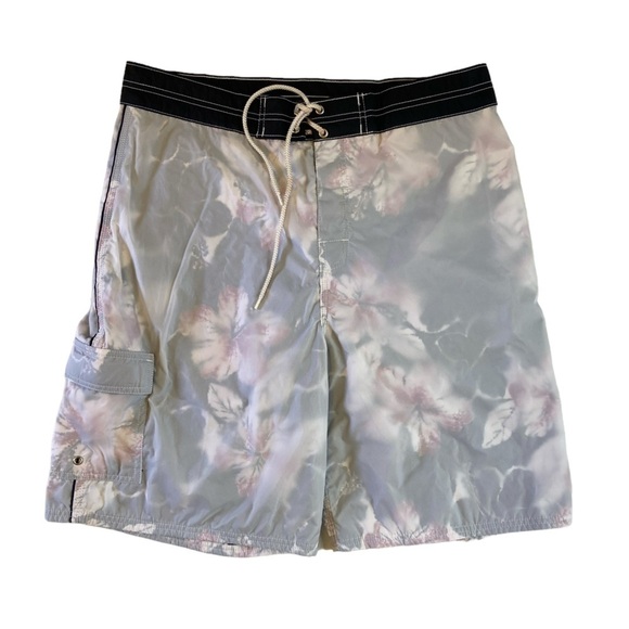 Vintage USA Made Long Board Swim Trunks - Picture 1 of 9